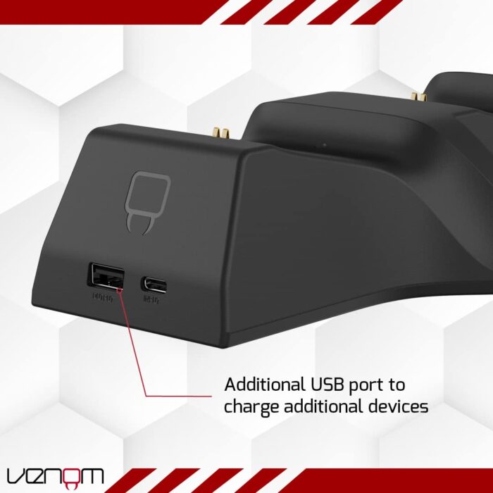 Venom Twin Charging Dock with 2 x Rechargeable Battery Packs