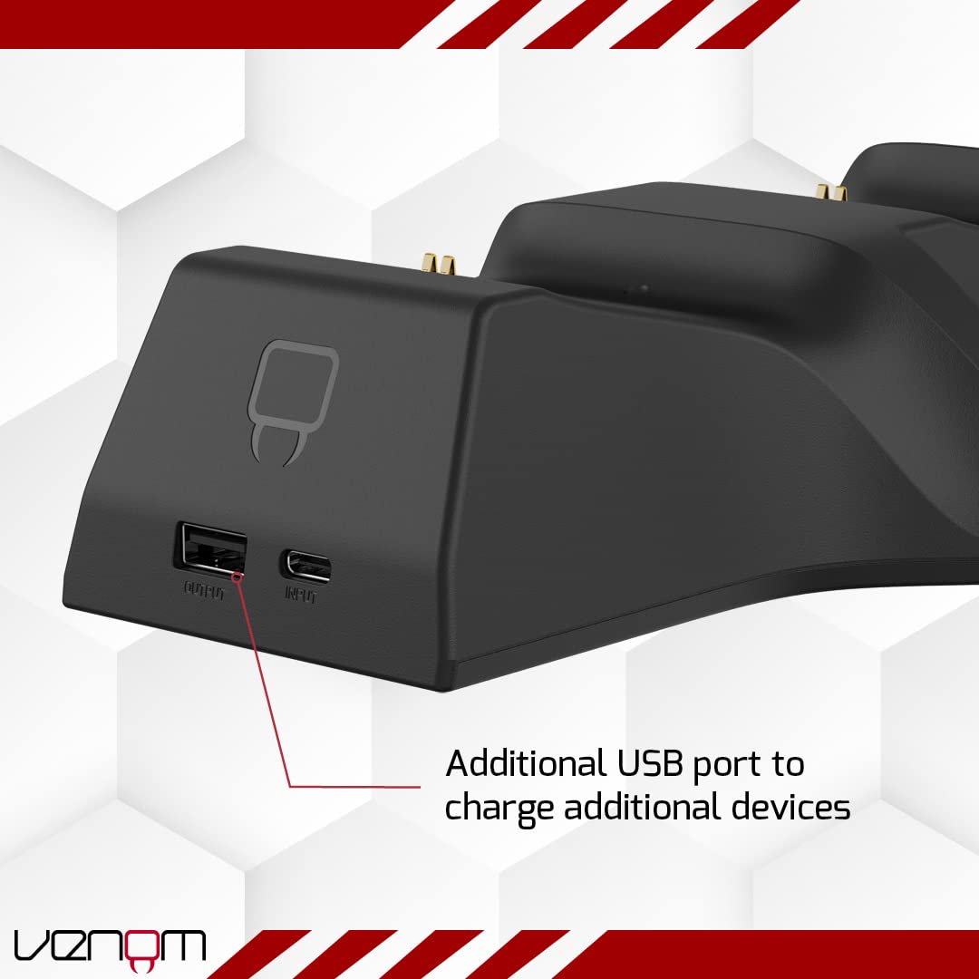 Venom Twin Charging Dock with 2 x Rechargeable Battery Packs