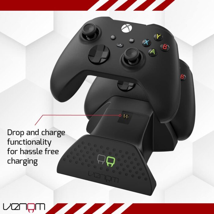 Venom Twin Charging Dock with 2 x Rechargeable Battery Packs