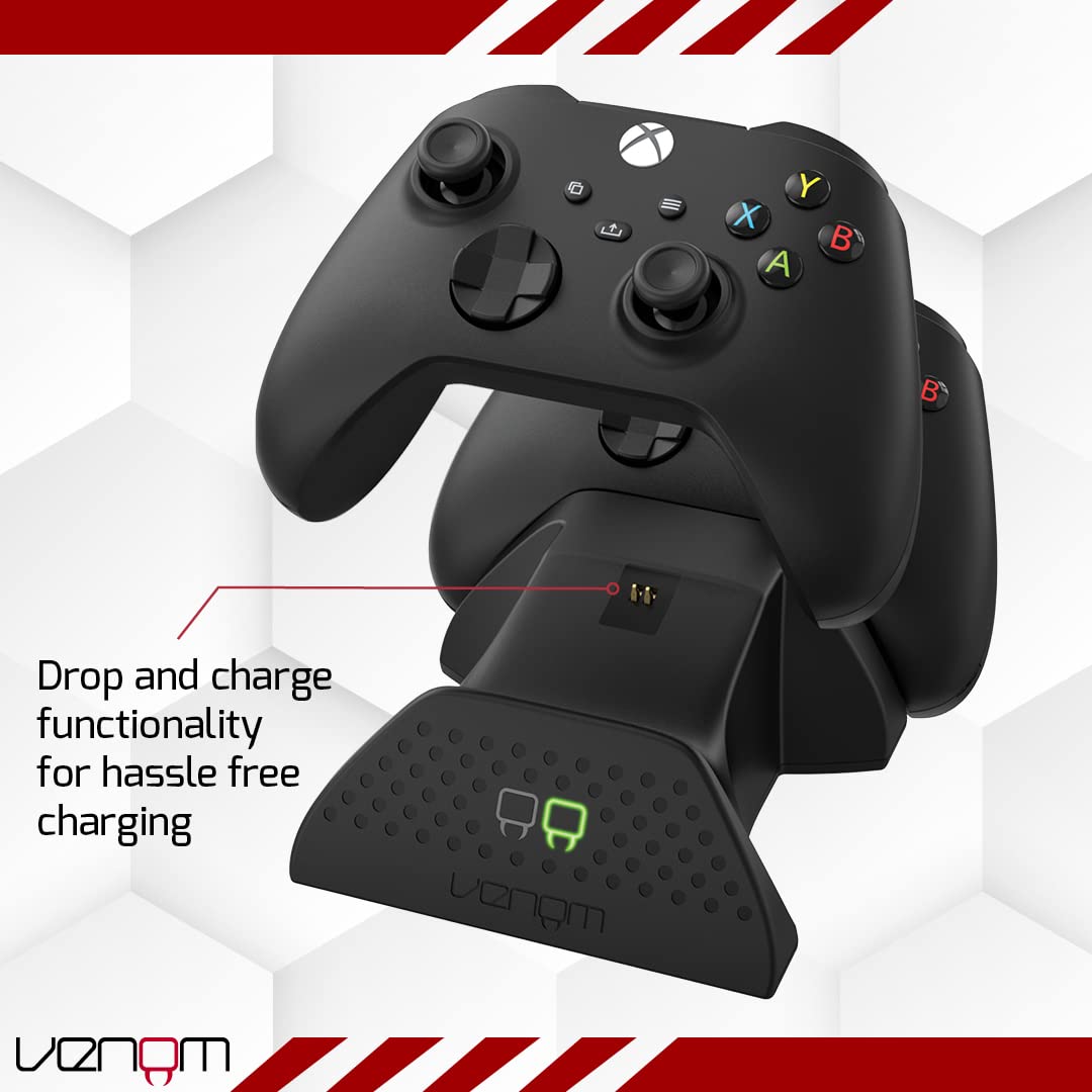 Venom Twin Charging Dock with 2 x Rechargeable Battery Packs