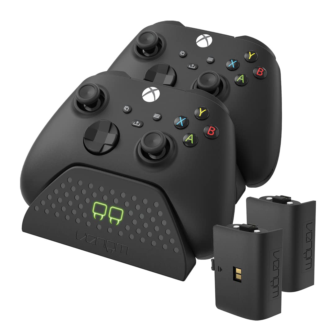 Venom Twin Charging Dock with 2 x Rechargeable Battery Packs