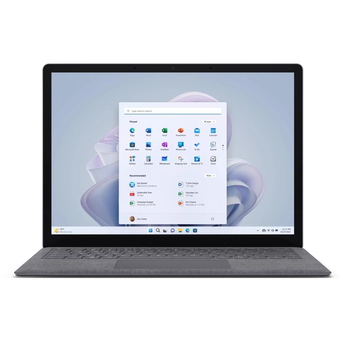 Microsoft surface laptop 5 I7 12 Gen 16GB 256GB SSD NVME 15″