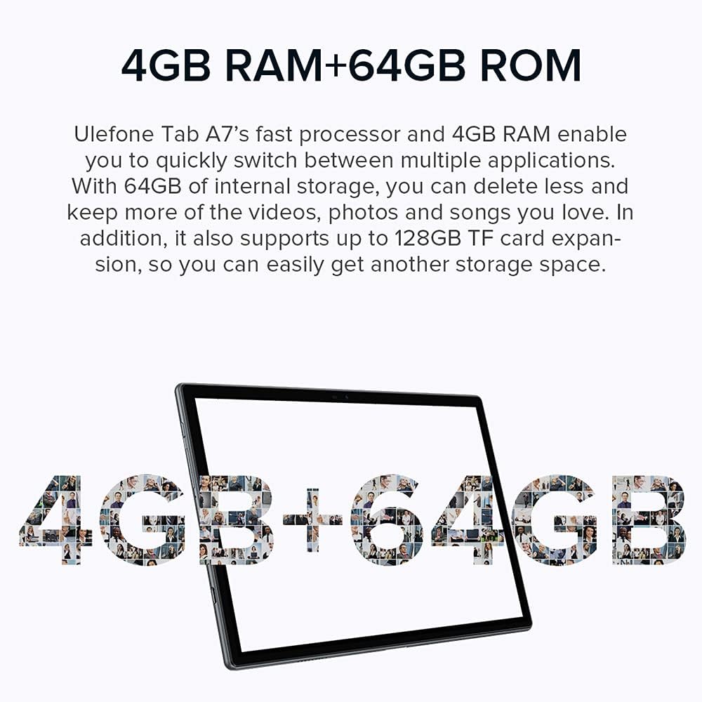 Ulefone Tablette Tab A7 4Gb 64Gb 4G LTE + WiFi