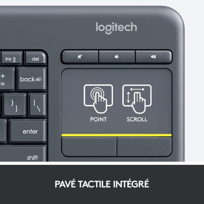 Logitech K400 Plus Clavier Sans Fil