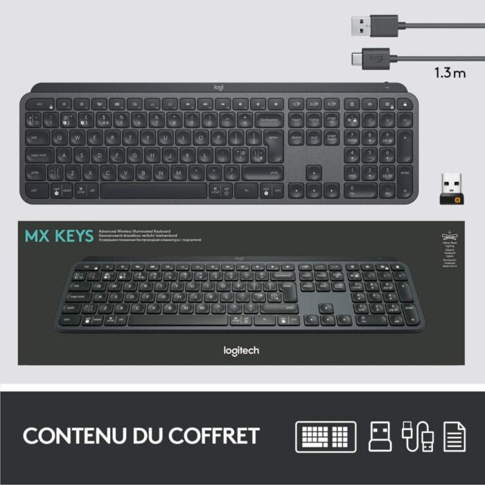 Logitech MX Keys Plus Wireless (Graphite)