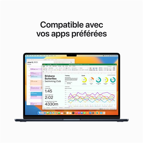 MacBook Air M2 2023 8GB 512Go 15.6″
