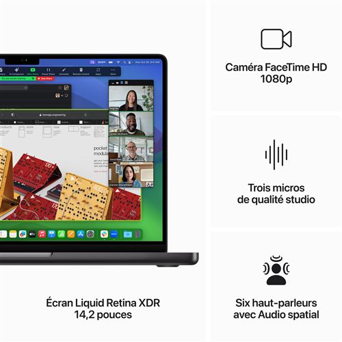 MacBook Pro M3 2023 18GB 512Go SSD 14″ Space Black