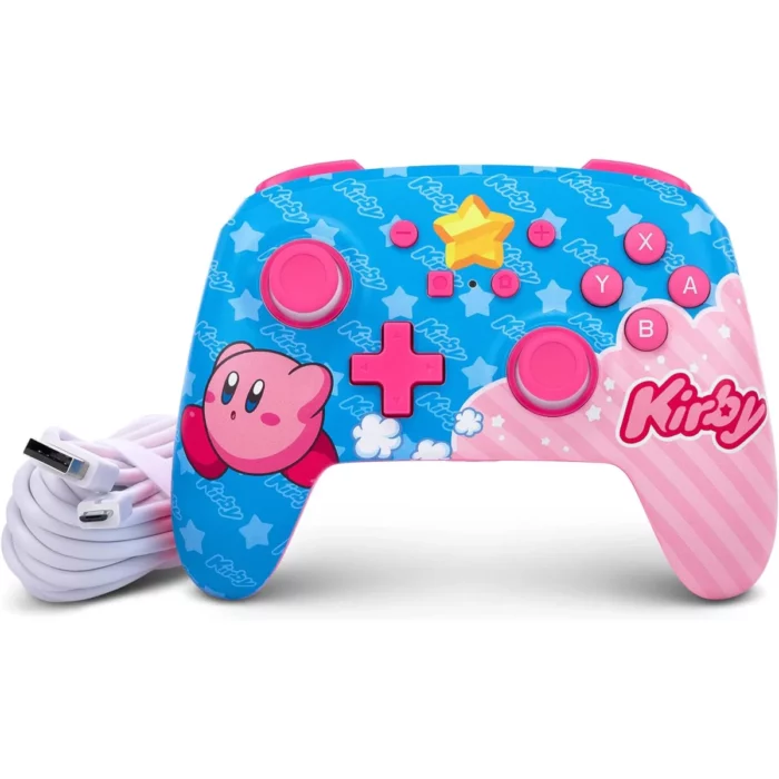 Manette Filaire Améliorée pour Nintendo Switch Kirby