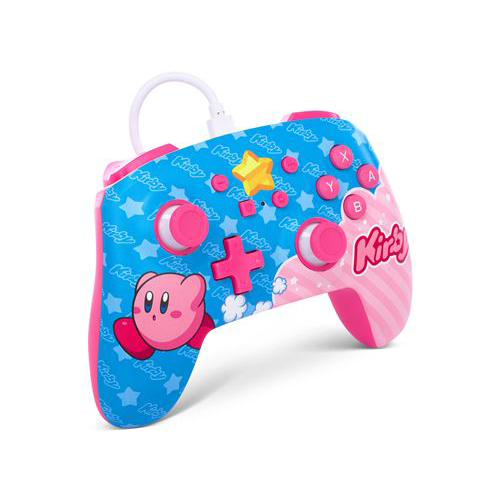 Manette Filaire Améliorée pour Nintendo Switch Kirby