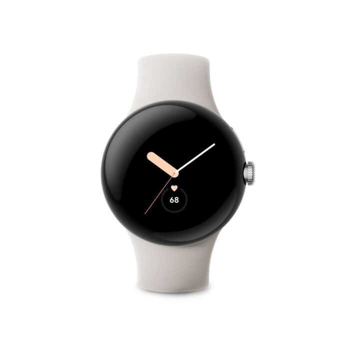 Google Pixel Watch Wifi Argent avec bracelet sport Galet 41 mm