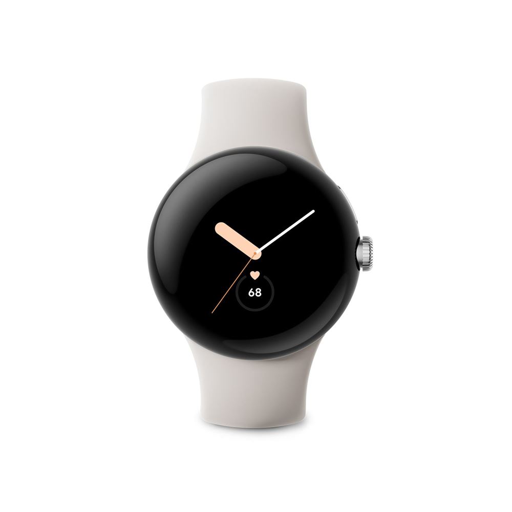 Google Pixel Watch Wifi Argent avec bracelet sport Galet 41 mm
