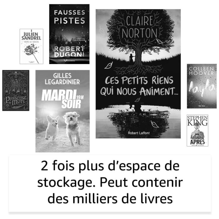 Kindle (modèle 2022) | Le Kindle le plus léger et compact à ce jour | Écran haute résolution 6″ 300 ppp et deux fois plus de stockage | Sans publicités | Noir