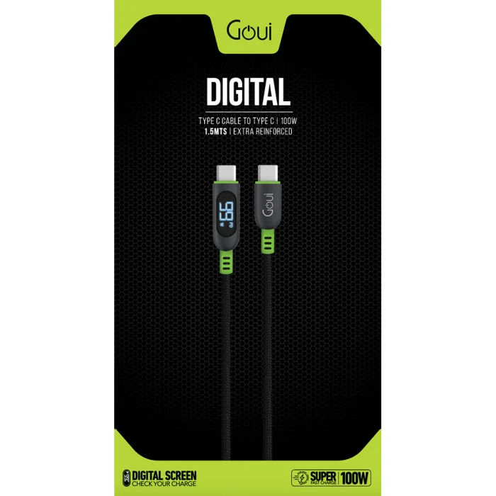 Goui Digital Câble Numérique Type C vers Type C 100W (1,5 m)