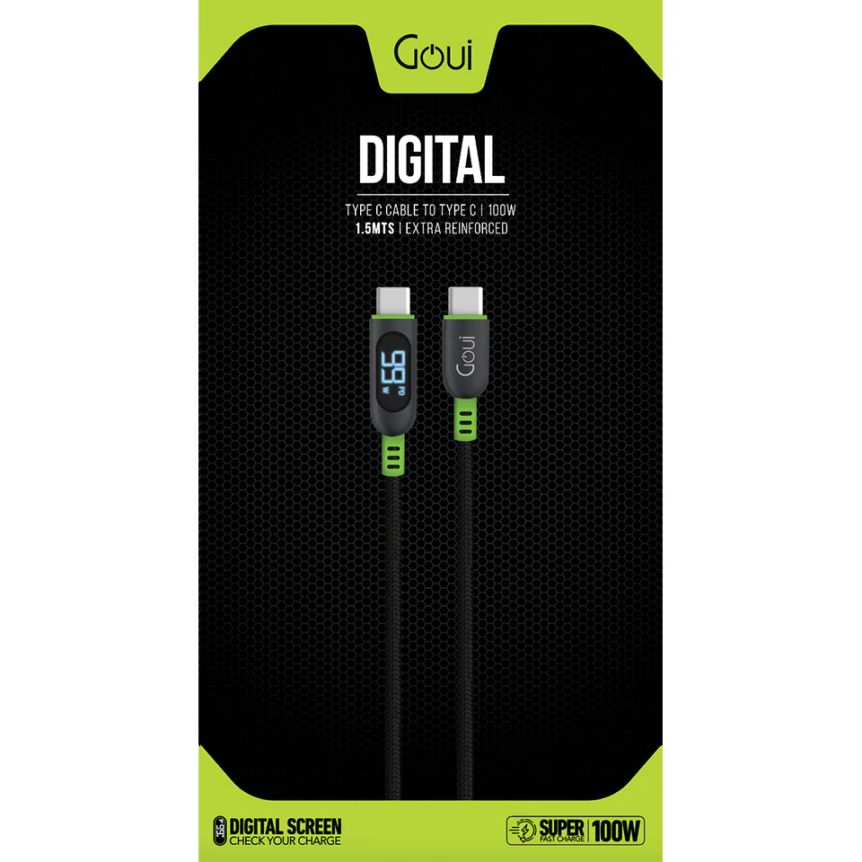 Goui Digital Câble Numérique Type C vers Type C 100W (1,5 m)