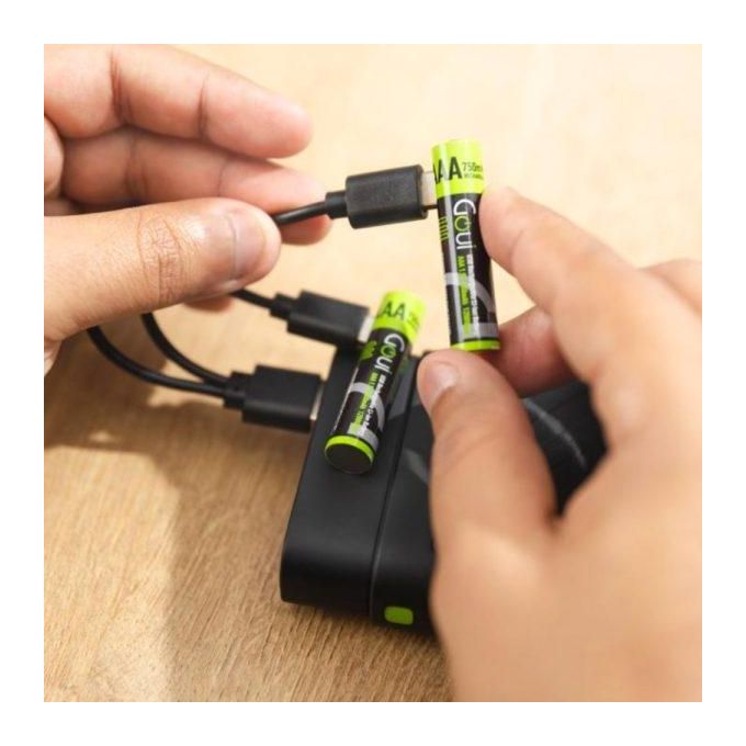 GOUI Rechargeable AAA Batteries