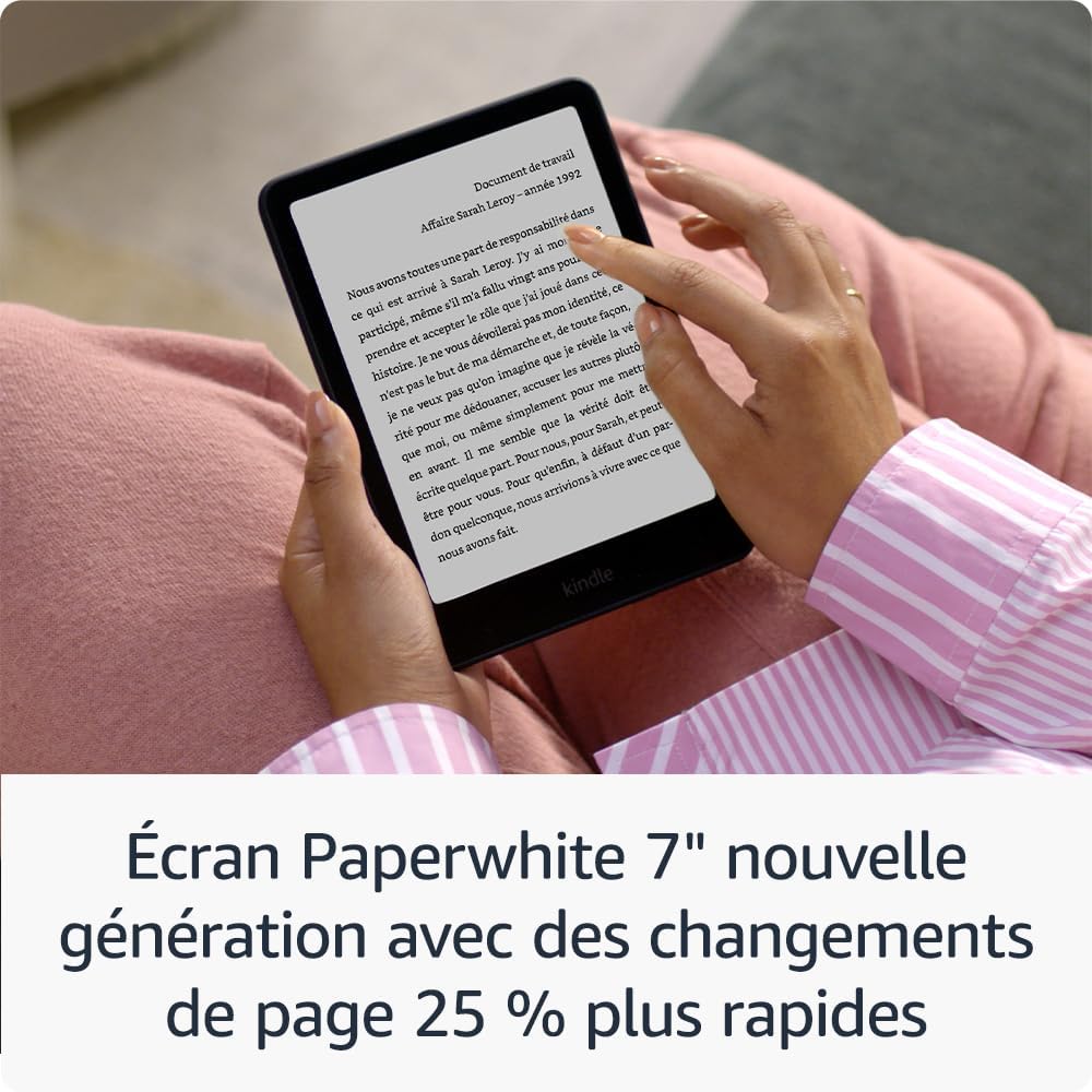 Kindle Paperwhite 12ème Génération 16Go – Écran 7″ – Amazon