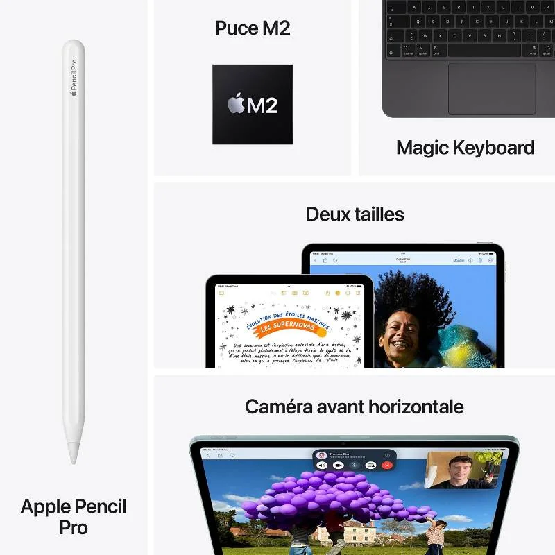 Apple iPad Air 6 11″ M2 128Go Wi-Fi – Occasion