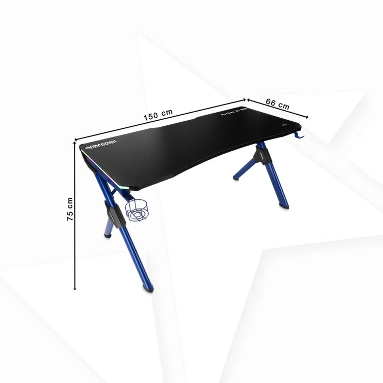 ArmadaX Archer B1 Blue RGB Gaming Desk