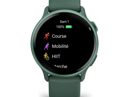 Garmin vívoactive® 6 Metallic Jasper Green montre connectée