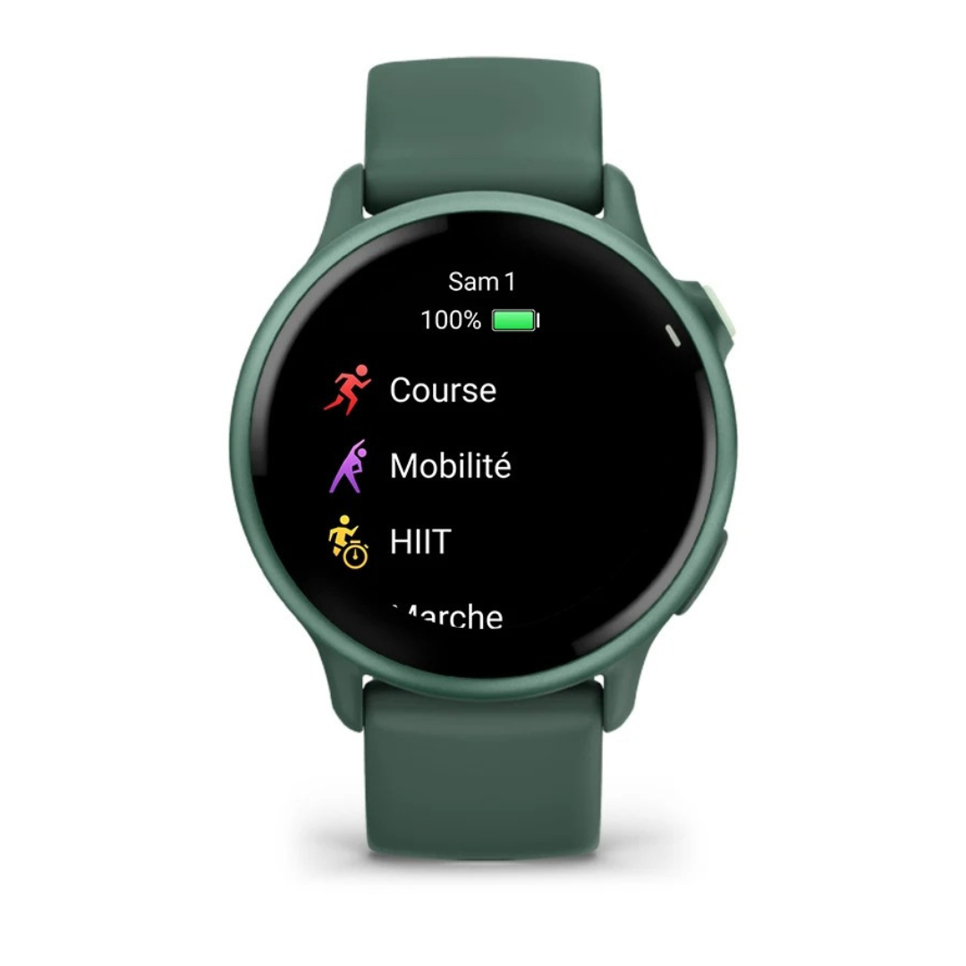 Garmin vívoactive® 6 Metallic Jasper Green montre connectée