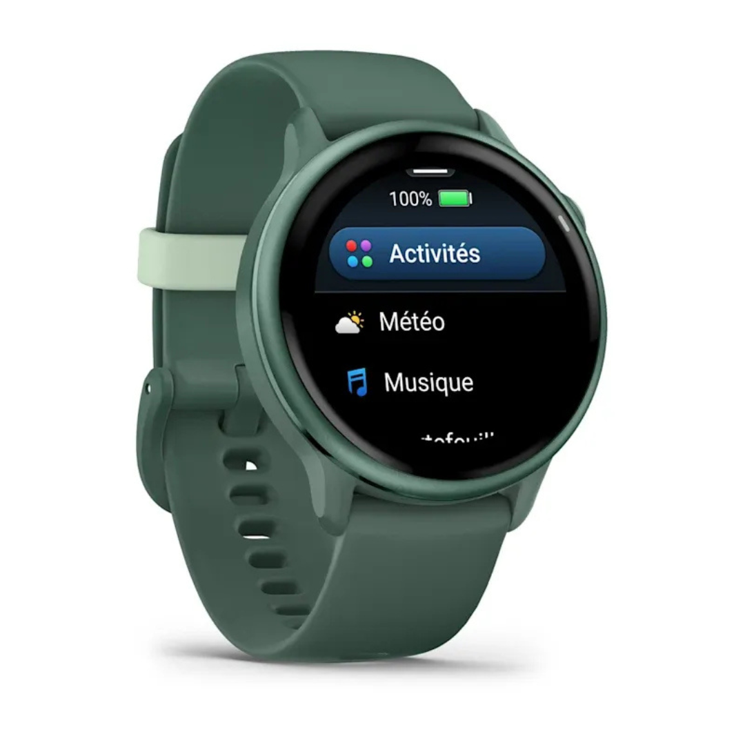 Garmin vívoactive® 6 Metallic Jasper Green montre connectée
