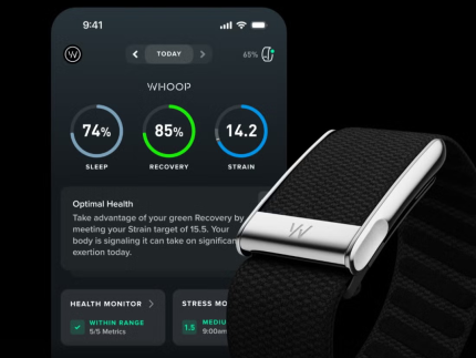 WHOOP Life 12-Month Membership 5.0/MG Life Onyx Tracker