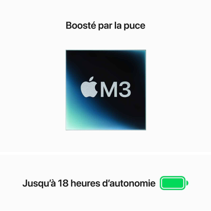 MacBook Air 13″ M3 8 Go 256 Go Occasion