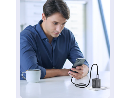 Pack Chargeur GaN 30W + Câble Tressé 60W