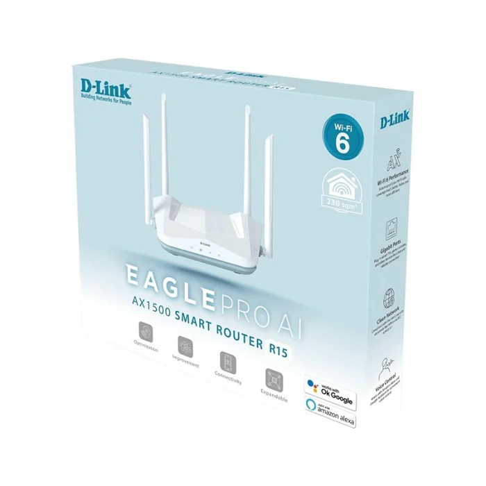 D-Link R15 Routeur Smart Eagle Pro IA WiFi AX1500