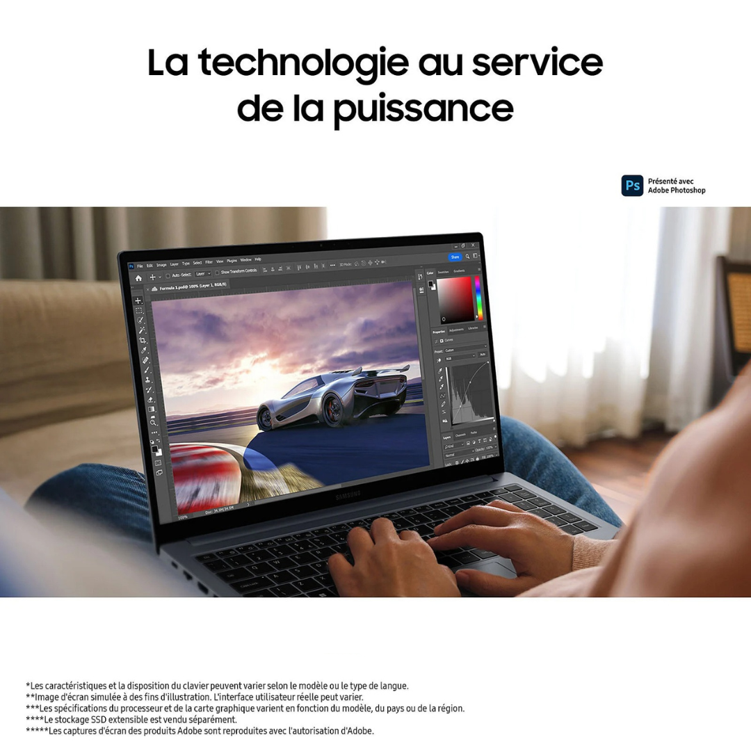 Samsung Galaxy Book4 15.6″ i3-1315U 8Go 256Go SSD Gris