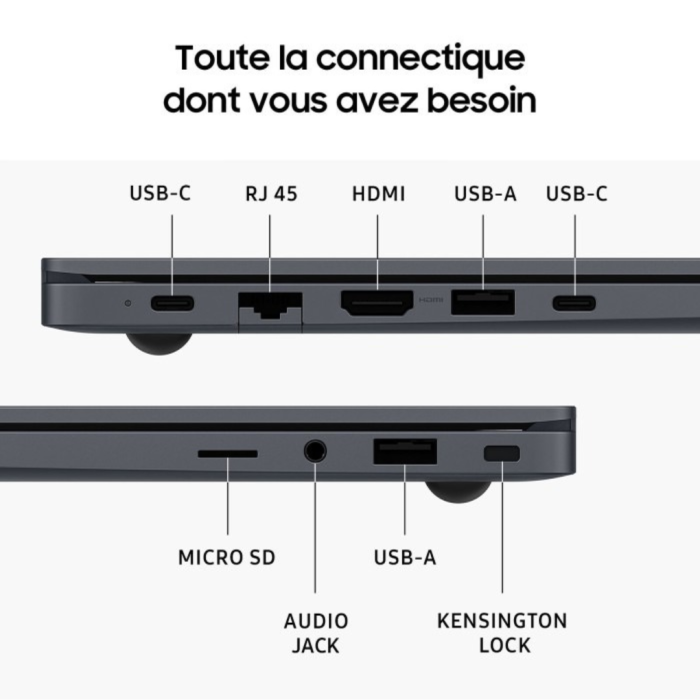 Samsung Galaxy Book4 15.6″ i3-1315U 8Go 256Go SSD Gris