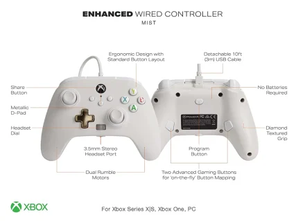 Manette PowerA pour Xbox Series X|S White