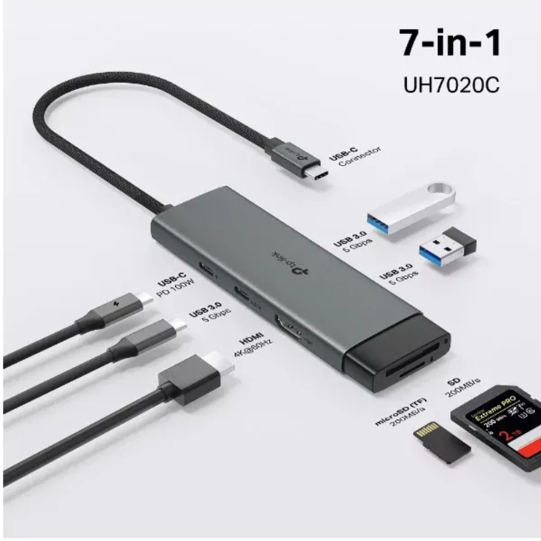 TP-LINK TL-UH7020C Hub USB-C 7 en 1 HDMI 4K