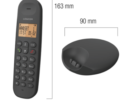 Téléphone fixe Logicom ILOA 250 Duo Noir sans fil