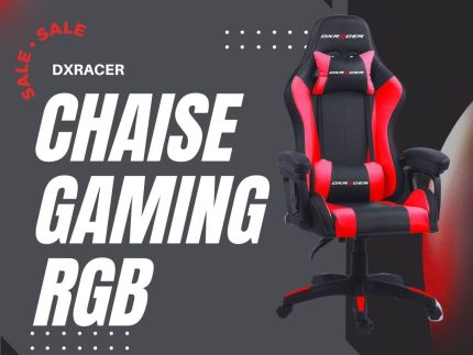 Dxracer Chaise gamer DXRacer Rouge avec Rgb