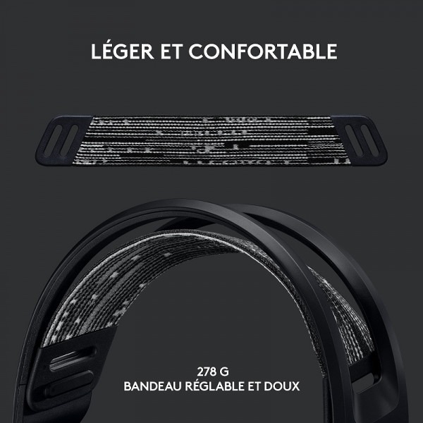 Casque Logitech G733 Lightspeed Black