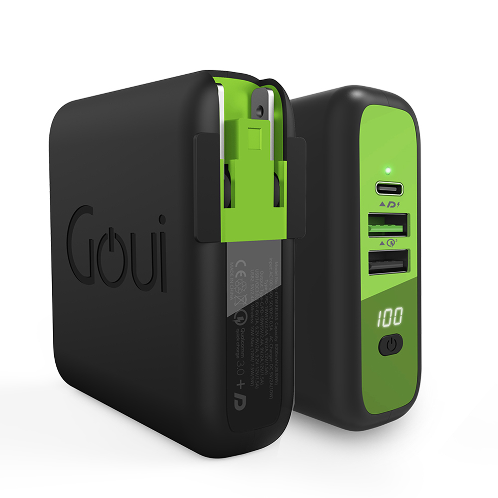 Goui Mbala powerbank, wireless 10w, wall charger