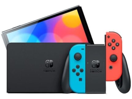 Nintendo Switch OLED bleu et rouge